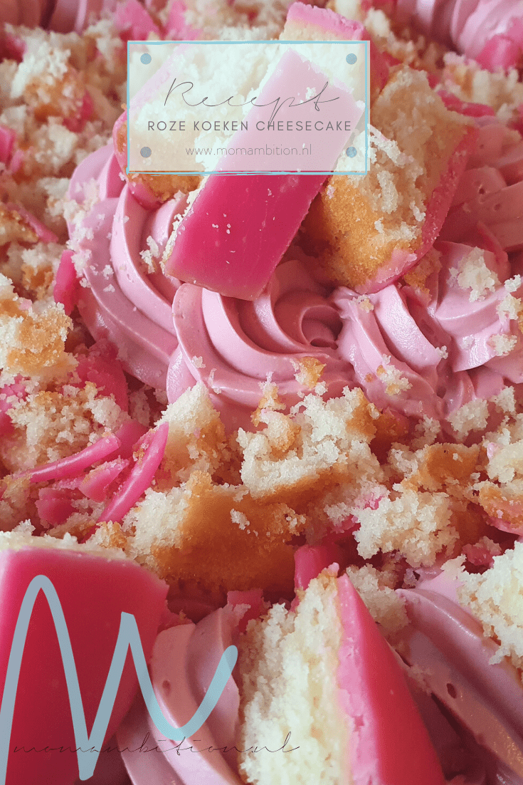 RECEPT | Roze koeken cheesecake momambition.nl gebak mamablog pinterest
